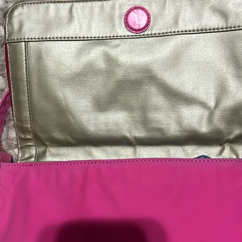 Kate Spade Pink and Red Bow Shoulder Bag - Picture 6 of 12